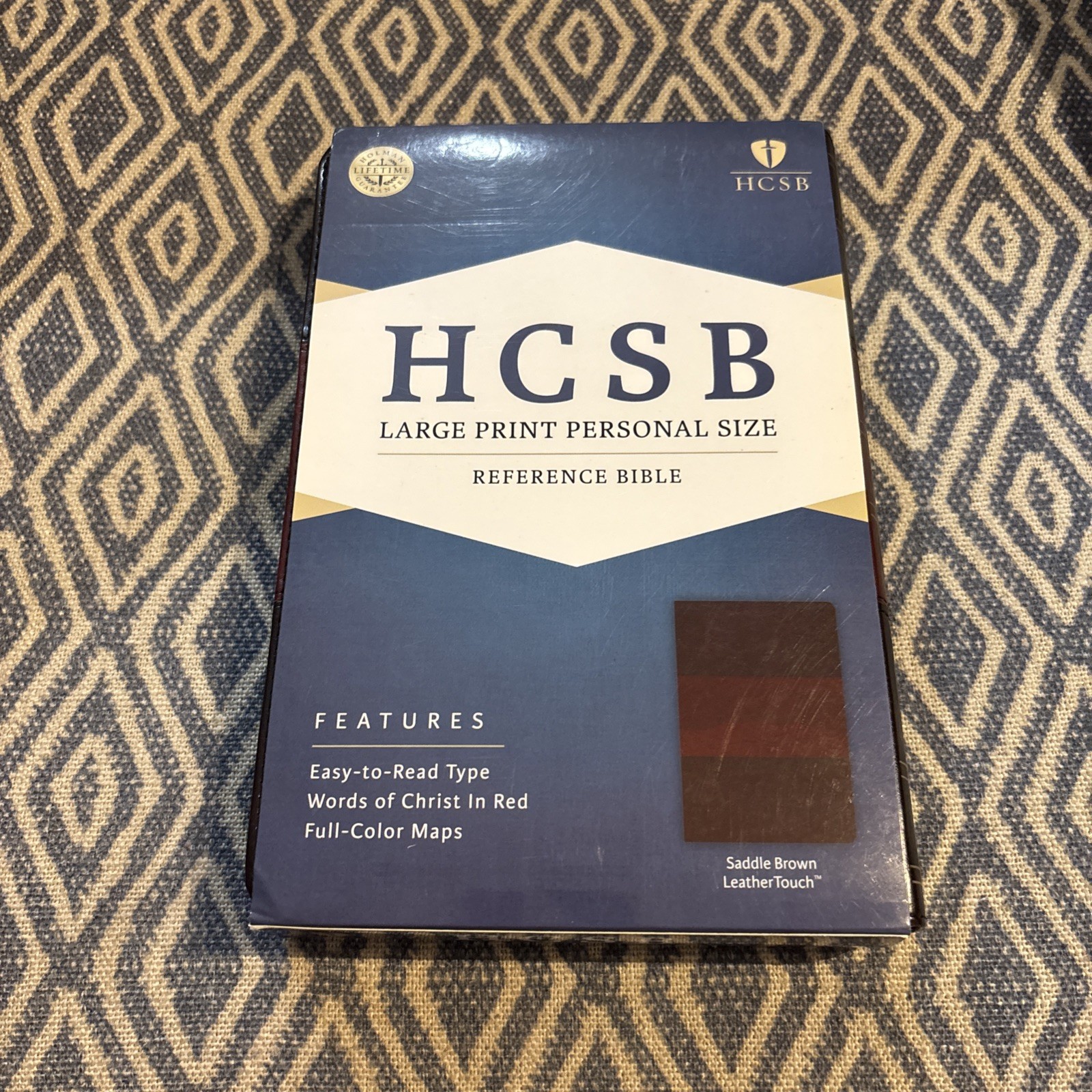 HCSB Ultrathin Reference Bible Dark Brown/Tan Simulated Leather book