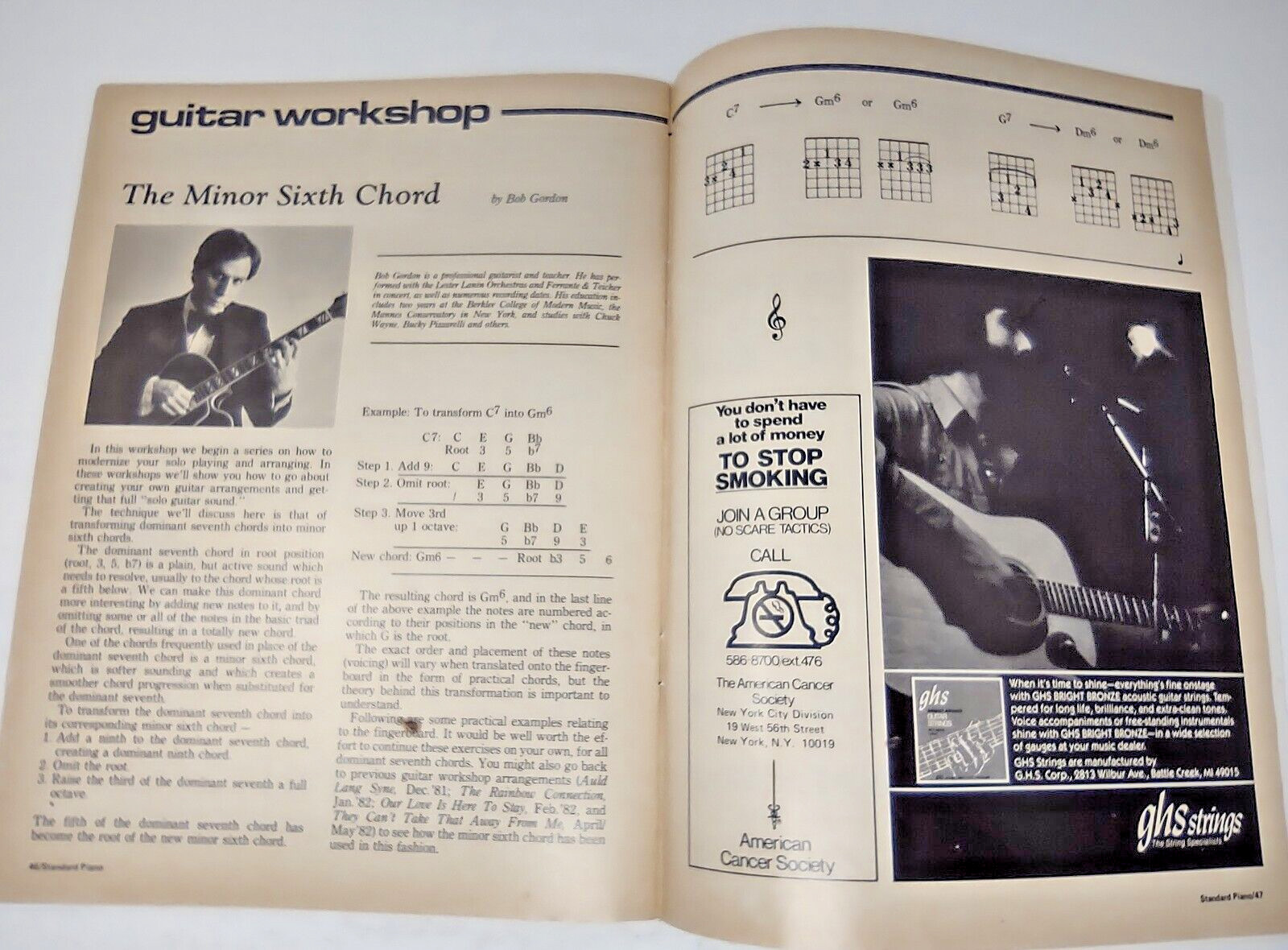 Sheet Music Magazine Standard Piano Guitar Back Issue August September 1982