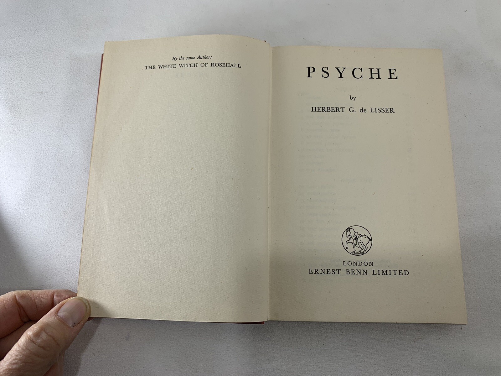 Psyche by Herbert G. de Lisser – First Edition – 1952 – Scarce – Jamaica Slavery