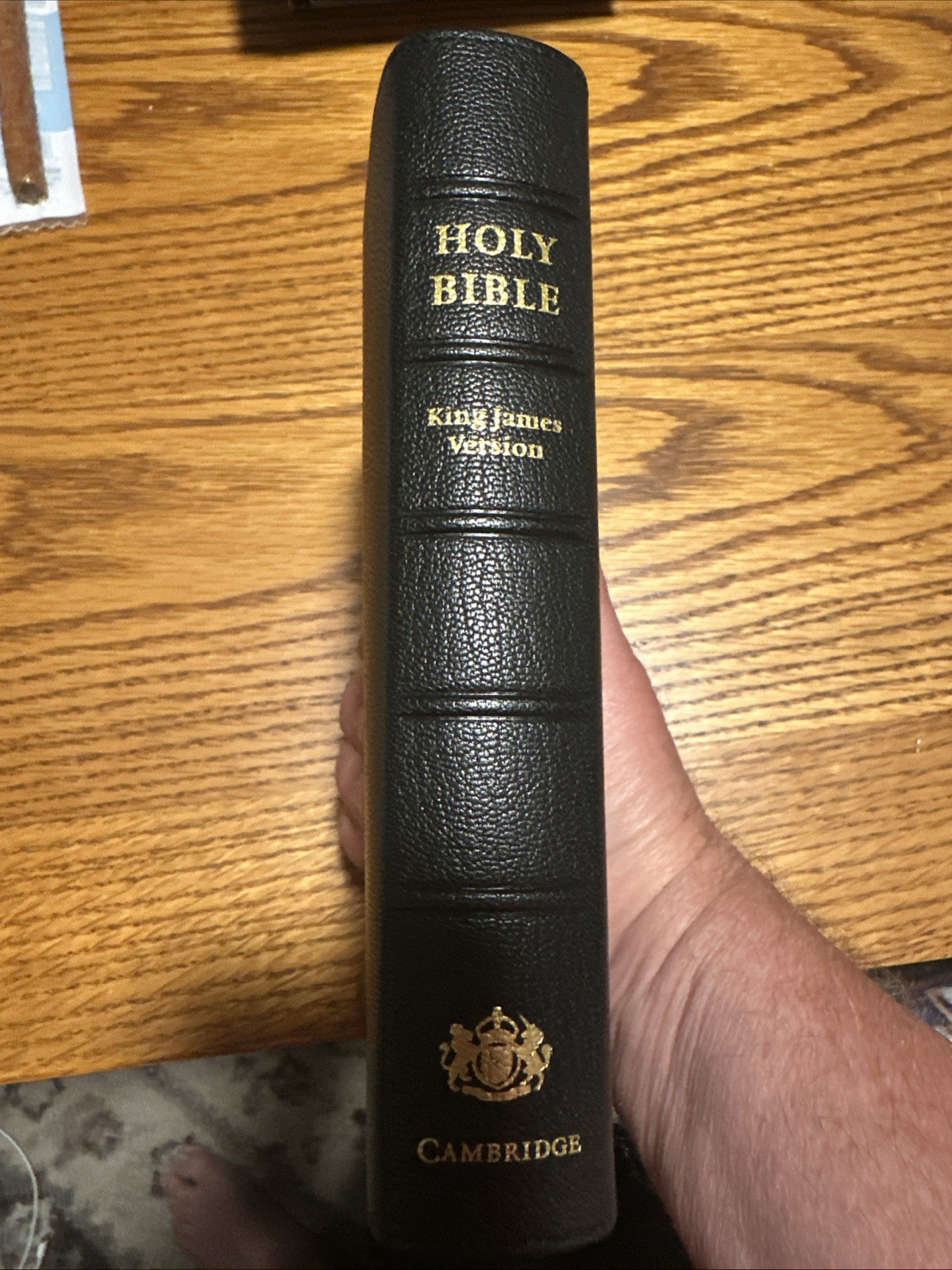 Cambridge Cameo Ref KJV BIBLE Black Goatskin Brand NEW