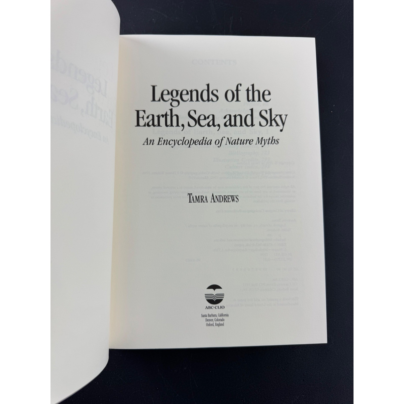 Legends of the Earth Sea and Sky Nature Myths Encyclopedia Tamra Andrews 1998