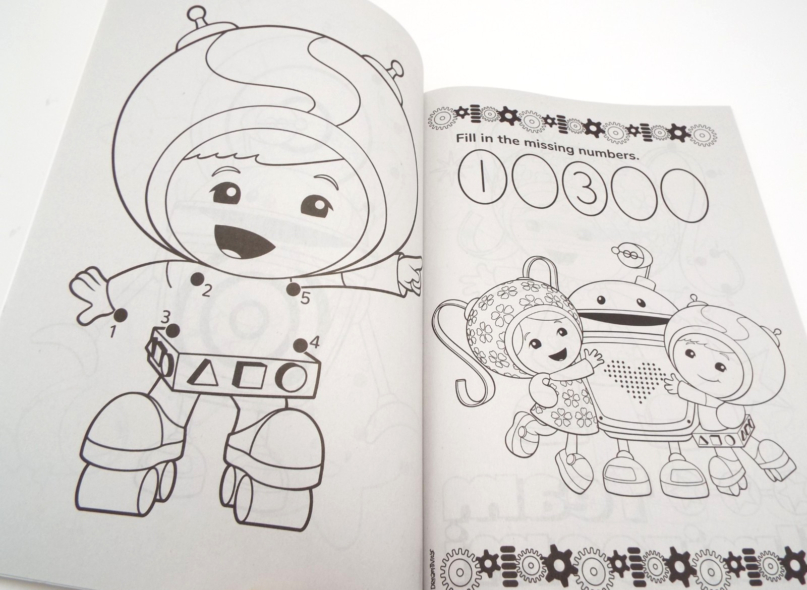 Nickelodeon Team Umizoomi Coloring and Activity Book Dot To Dot Math Numbers NEW