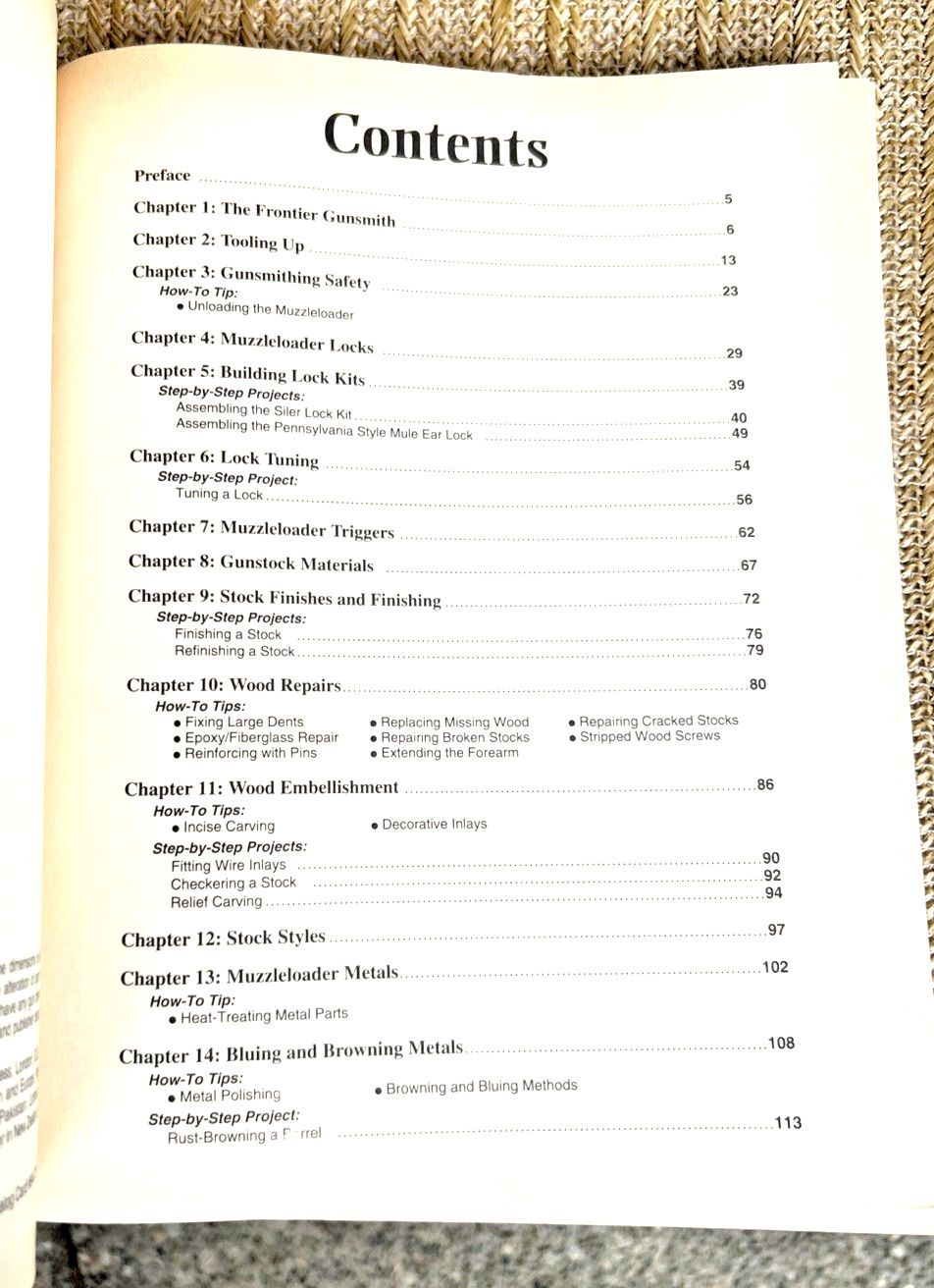 Black Powder Hobby Gunsmithing Book Vintage Fadala and Storey PB 1994 DBI Books