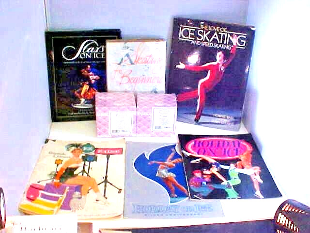 Ice Skating Collectibles Lot of 8 Items 3 Books 3 Programs 2 Mugs Figure Skating