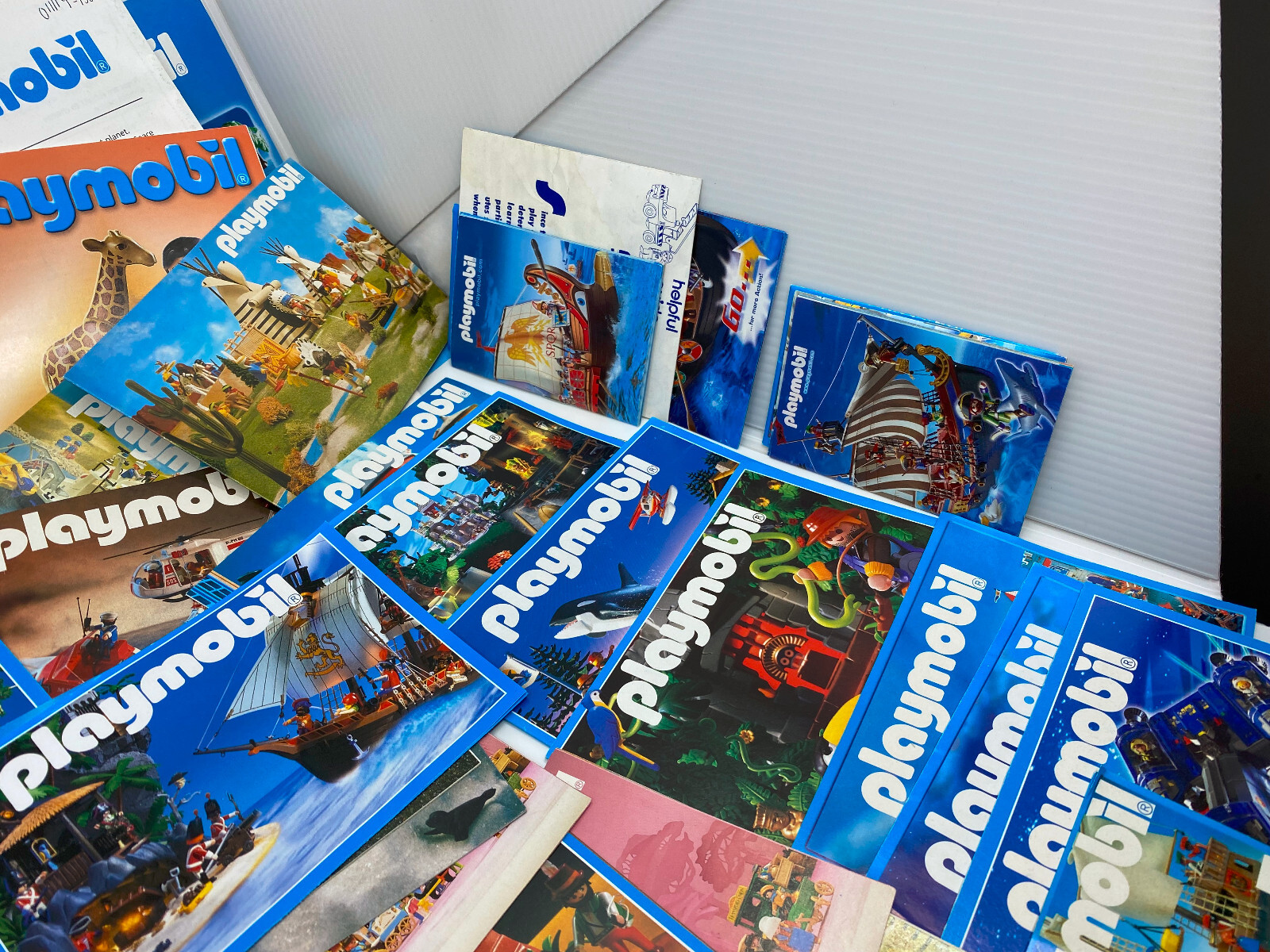 Huge lot of 1990s & 2000s Playmobil Flyers Mini-Catalogs Mailers Small Pamphlets