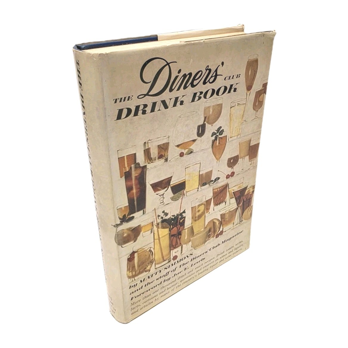 1961 The Diners’ Club Drink Book By Matty Simmons 1st Ed / 2nd Printing – Nice!