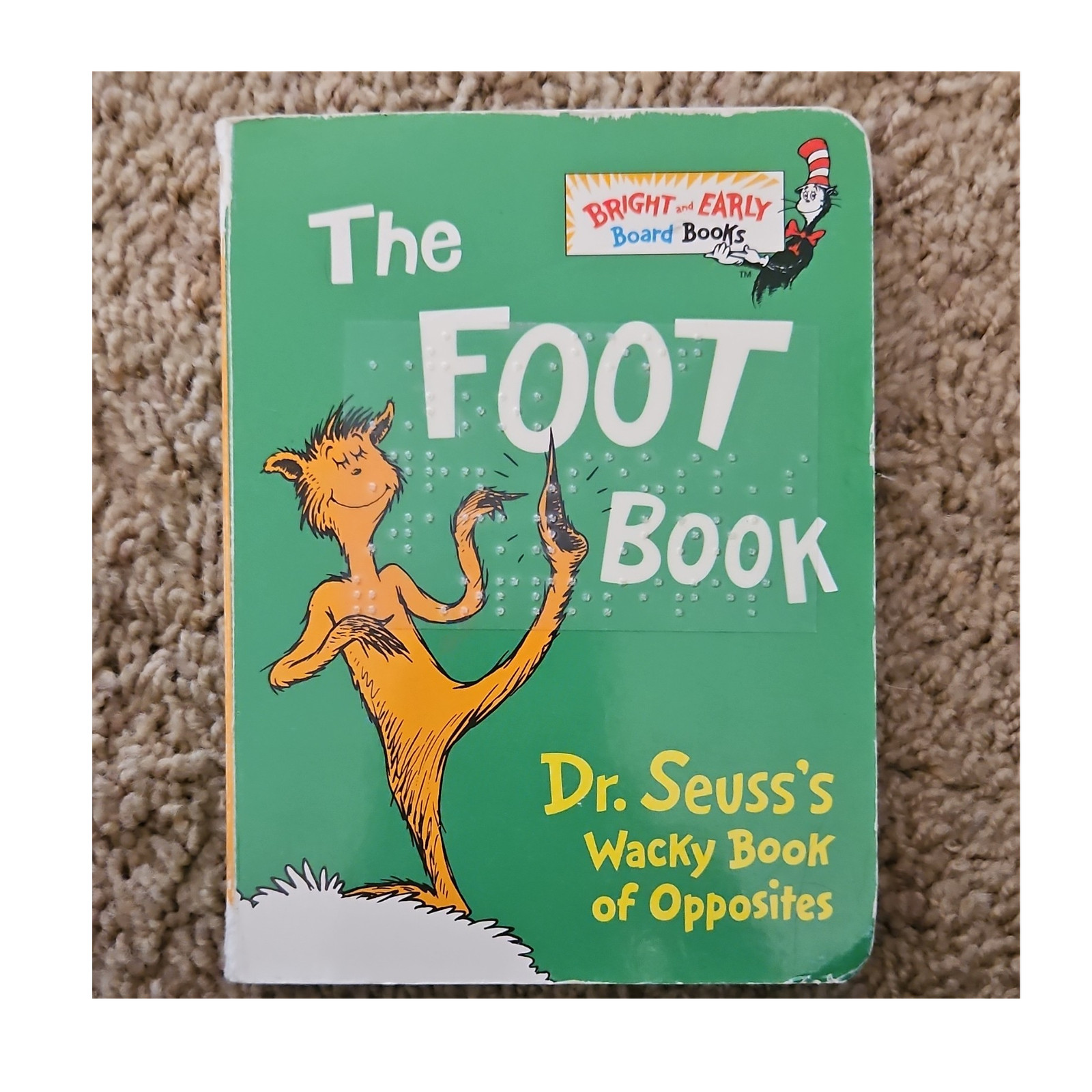 The Foot Book by Dr. Seuss Board Book Random House Ages 0-3 Bright & Early Illus