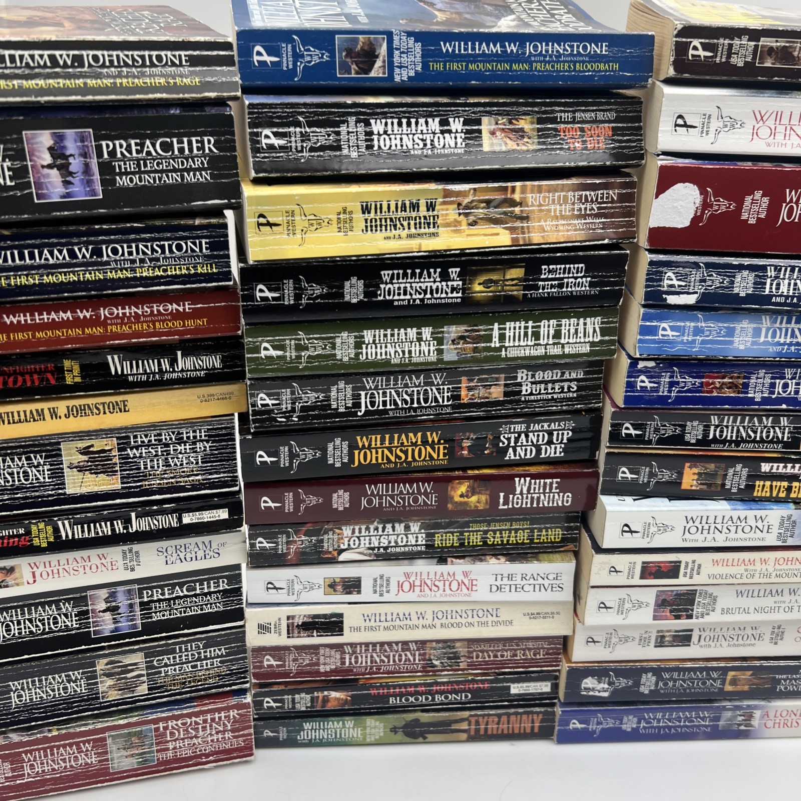 Lot of 56 – J.A. William W. Johnstone Western Books mixed set mountain man