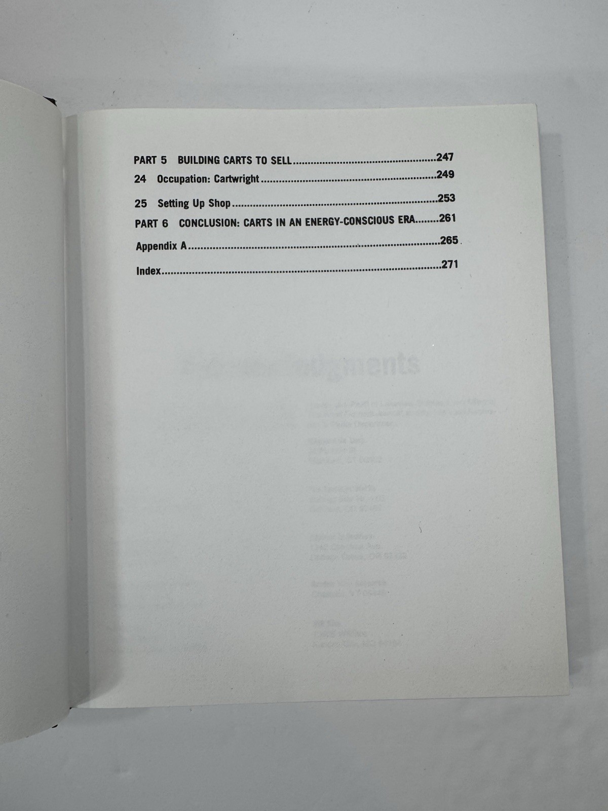 The Cart Book, with Plans & Projects