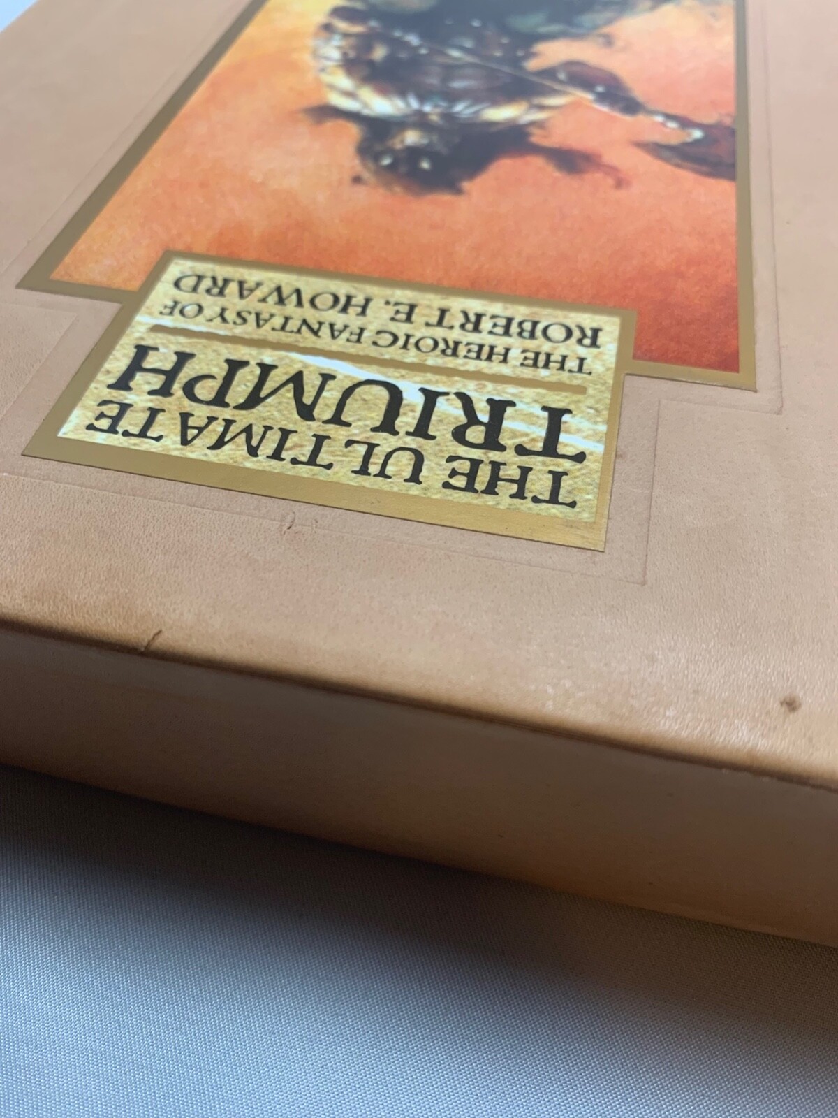THE ULTIMATE TRIUMPH: Robert E. Howard Leather HC Slipcase #0077 Frazetta Star