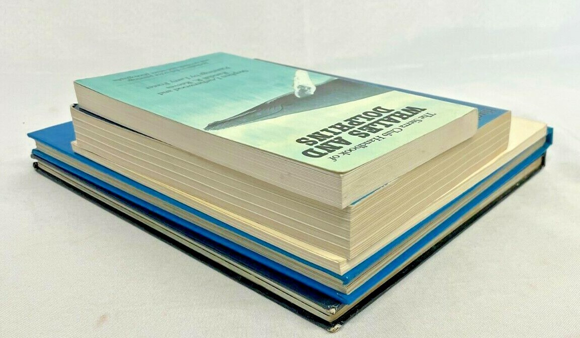 Whales Dolphins Sharks Dangerous Sea Creatures Ocean Animals Book Lot of 5