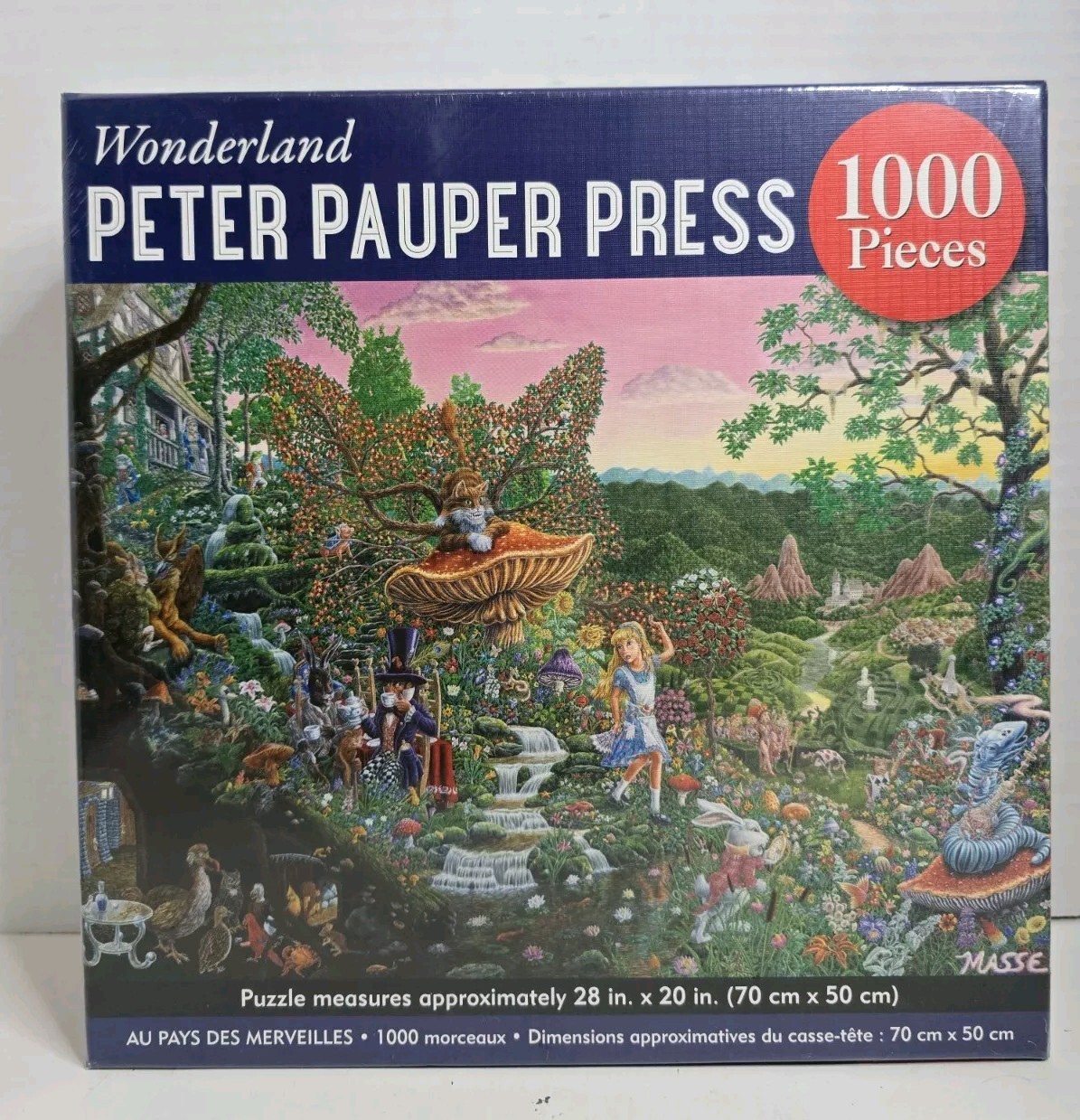 ALICE IN WONDERLAND 1,000 PIECE JIGSAW PUZZLE By Inc. Peter Pauper Press Sealed