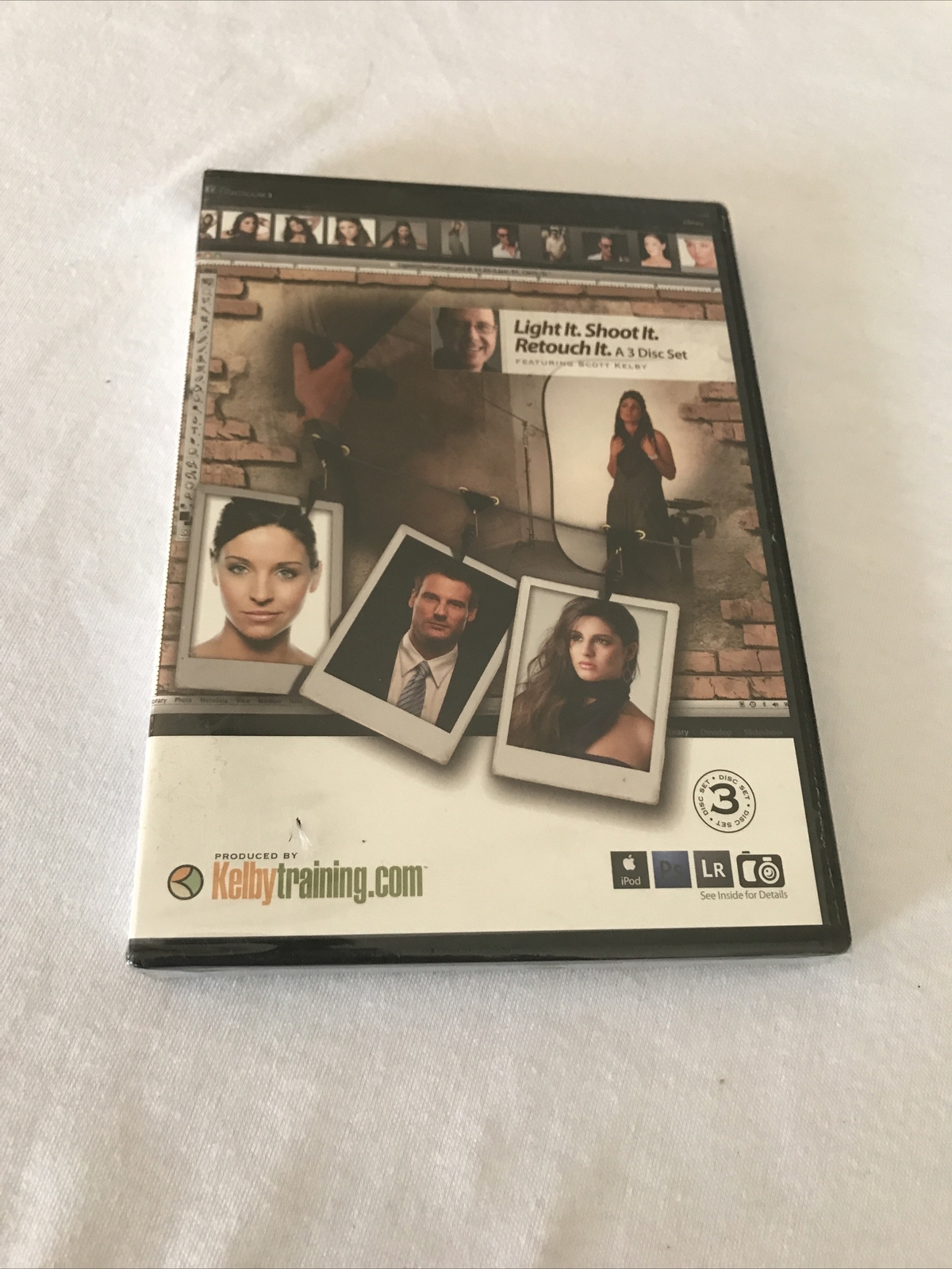 Scott Kelby · Light It. Shoot. Retouch It. Dvd 3 Disc Set. Featuring Scott Kelby