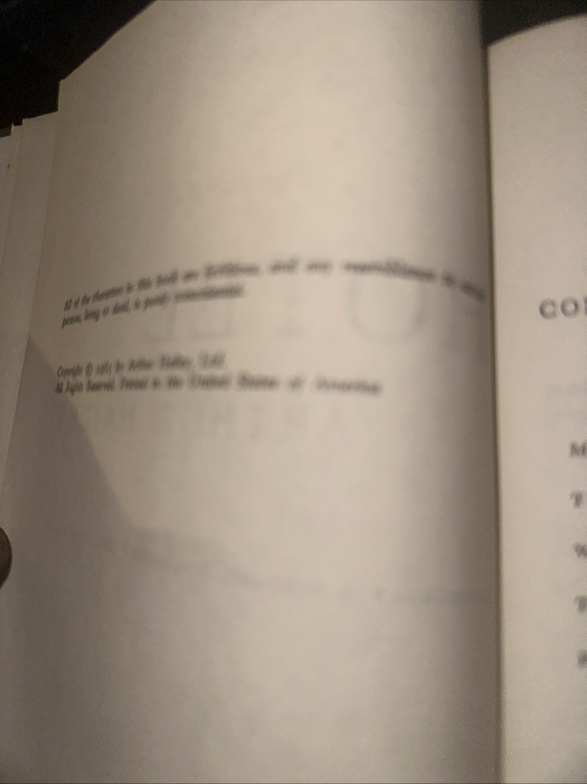 Hotel By Arthur Hailey 1965 Hardcover 346 Pages Doubleday First Edition