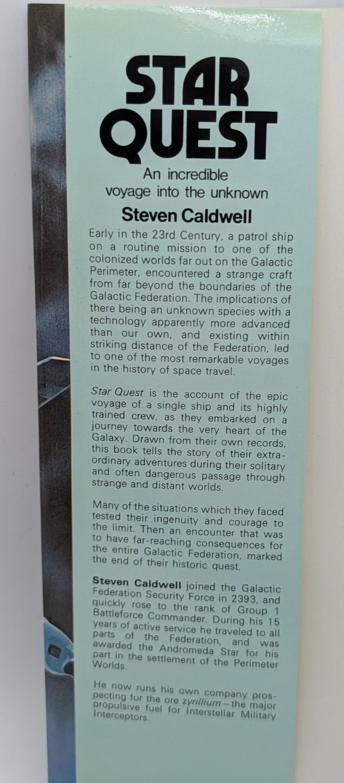 Star Quest Voyage Steven Caldwell Galactic Encounters HC DJ 1979 1st Ed