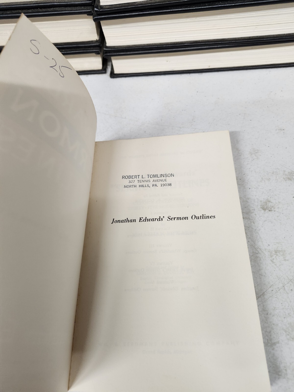 Edwards’ Sermon Outlines 1971 Christian Preaching Theology Pastor Bible Study