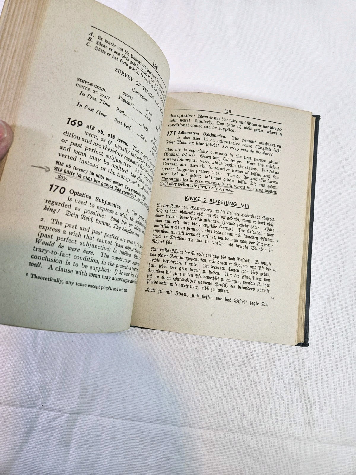 Concise German Grammar With Supplemenary Exercises BJ Voss 1944 Textbook HC