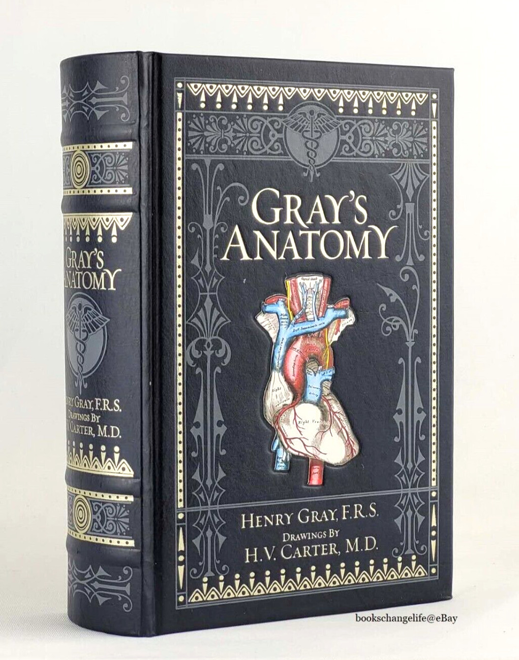 GRAY’S ANATOMY by Henry Gray Deluxe Collectible Bonded Leather *NEW SEALED*