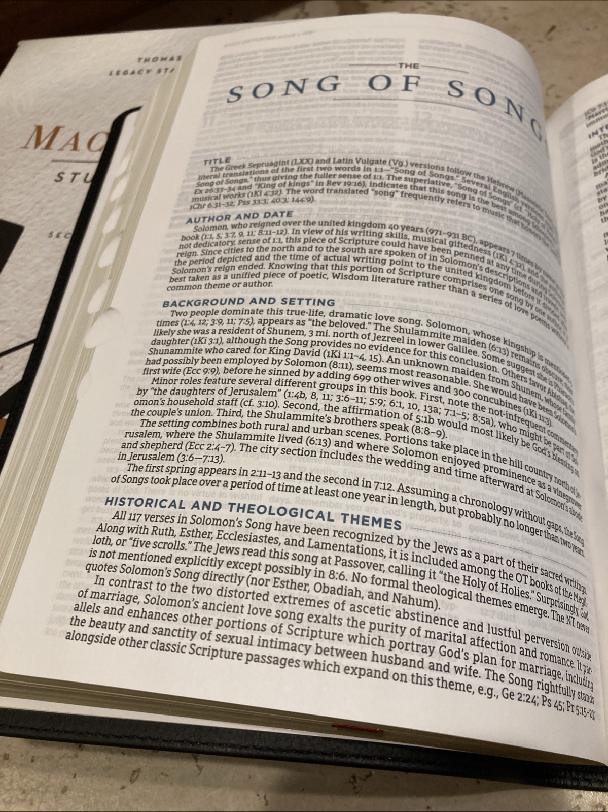 MacArthur Study Bible 2nd Edition Legacy Standard Bible Black Genuine Leather