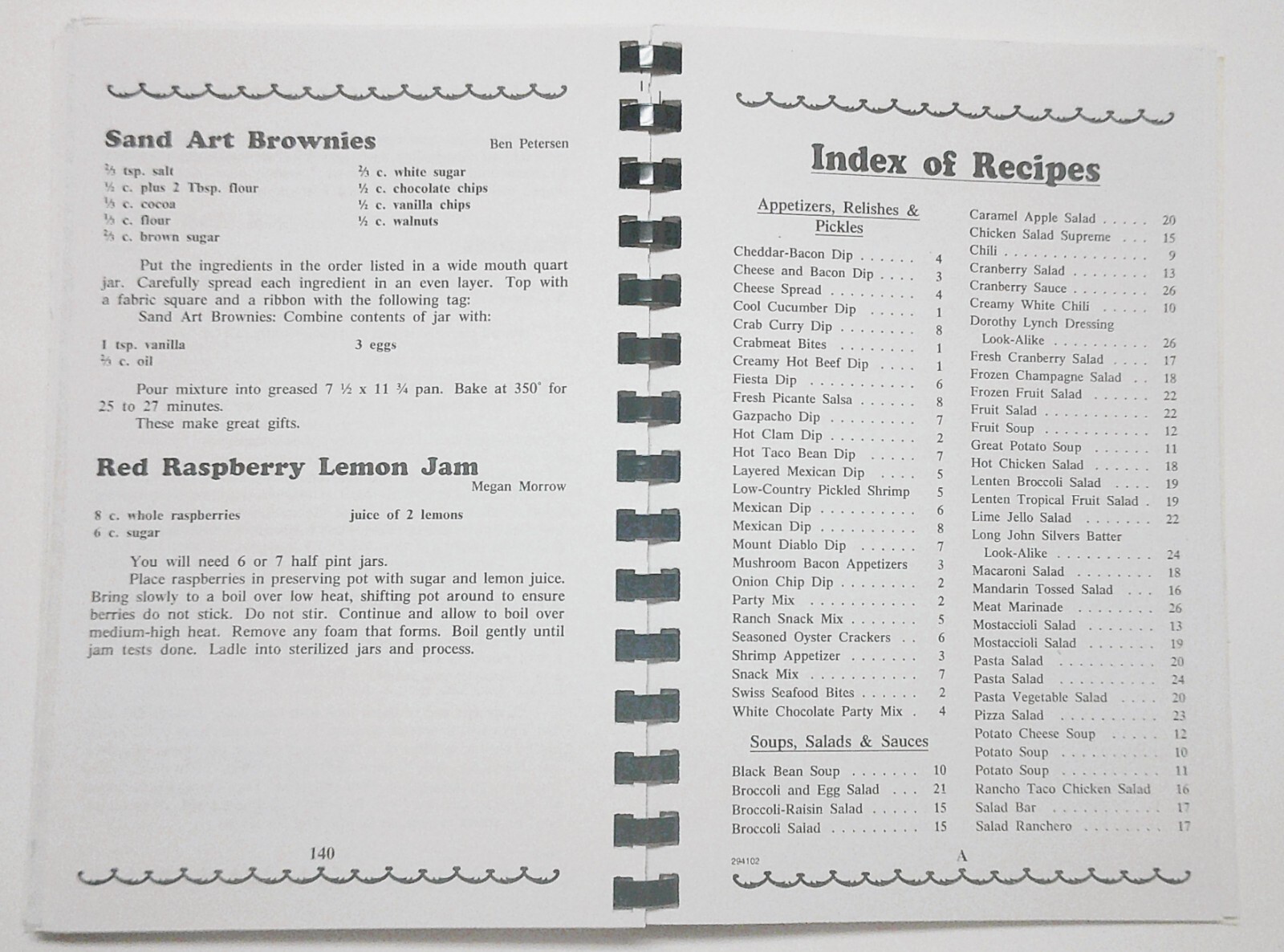 Food for the Soul Cookbook Southwood Lutheran Church Lincoln Nebraska 140 pages