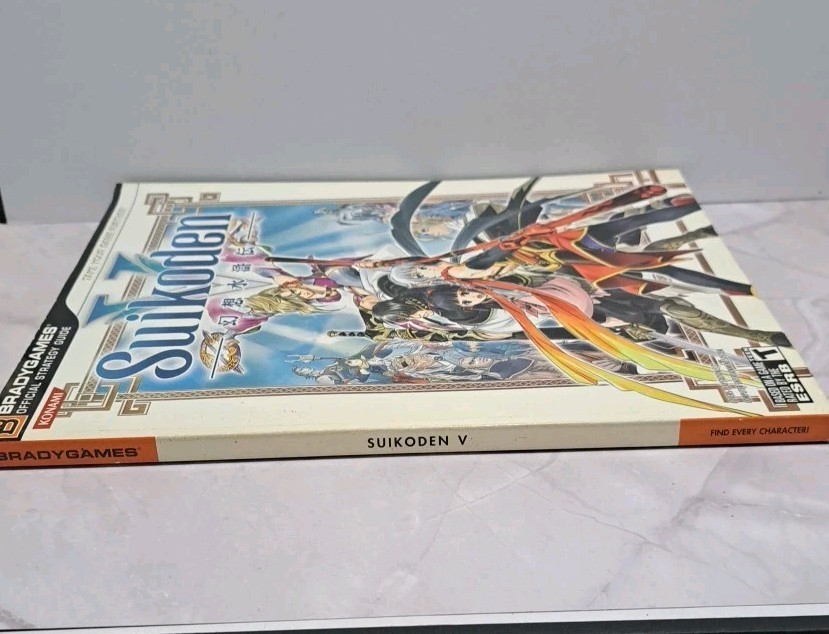 Suikoden 5 V Official Strategy Guide / BradyGames Sony Playstation 2 Konami
