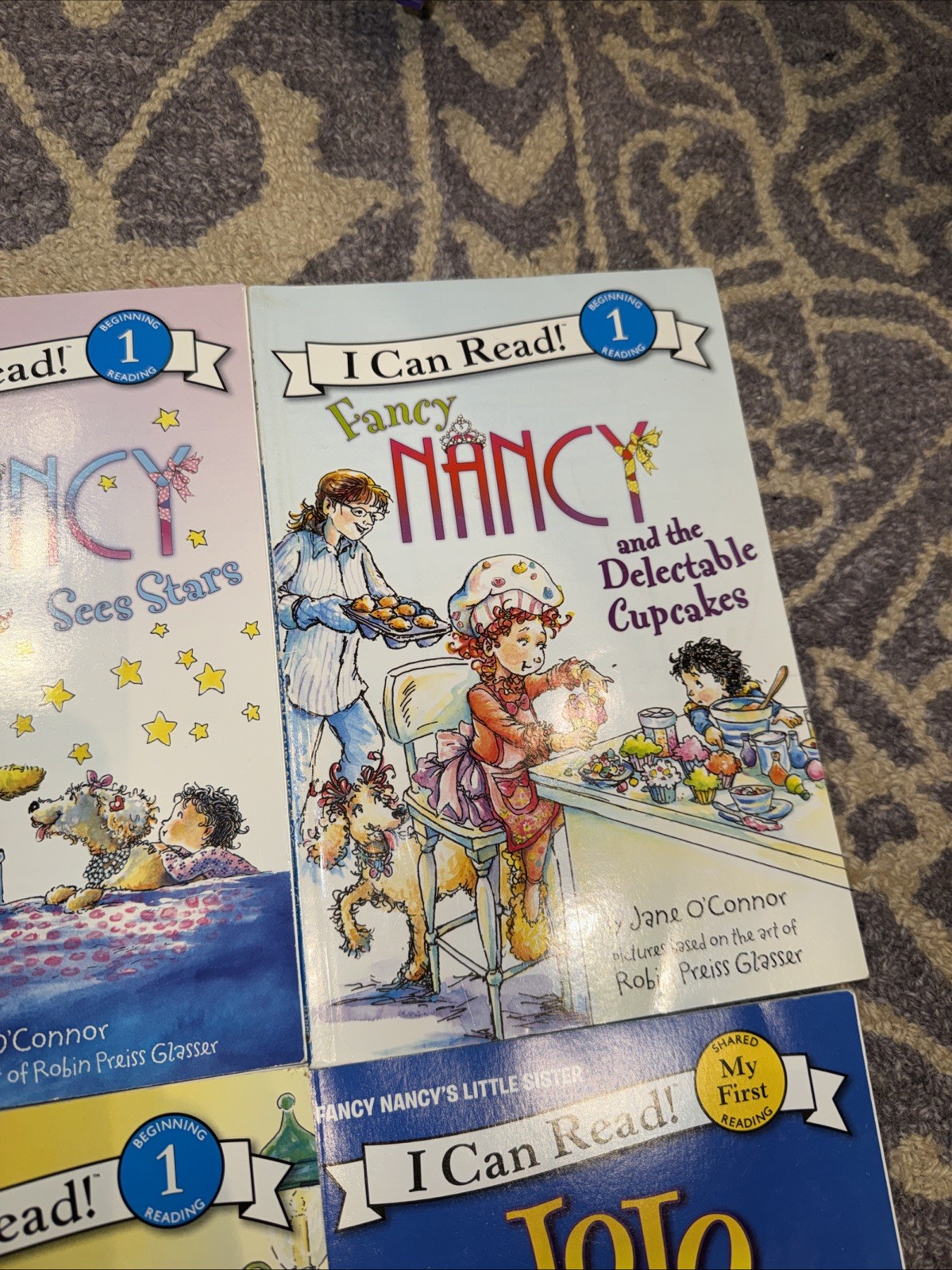 Vintage Fancy Nancy I Can Read Lot 5 Books + JoJo Magic 6pk Level 1