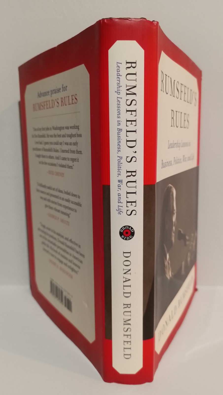 DONALD RUMSFELD (1932-2021) “RUMSFELD’S RULES” 1ST EDITION HARDCOVER (SIGNED)