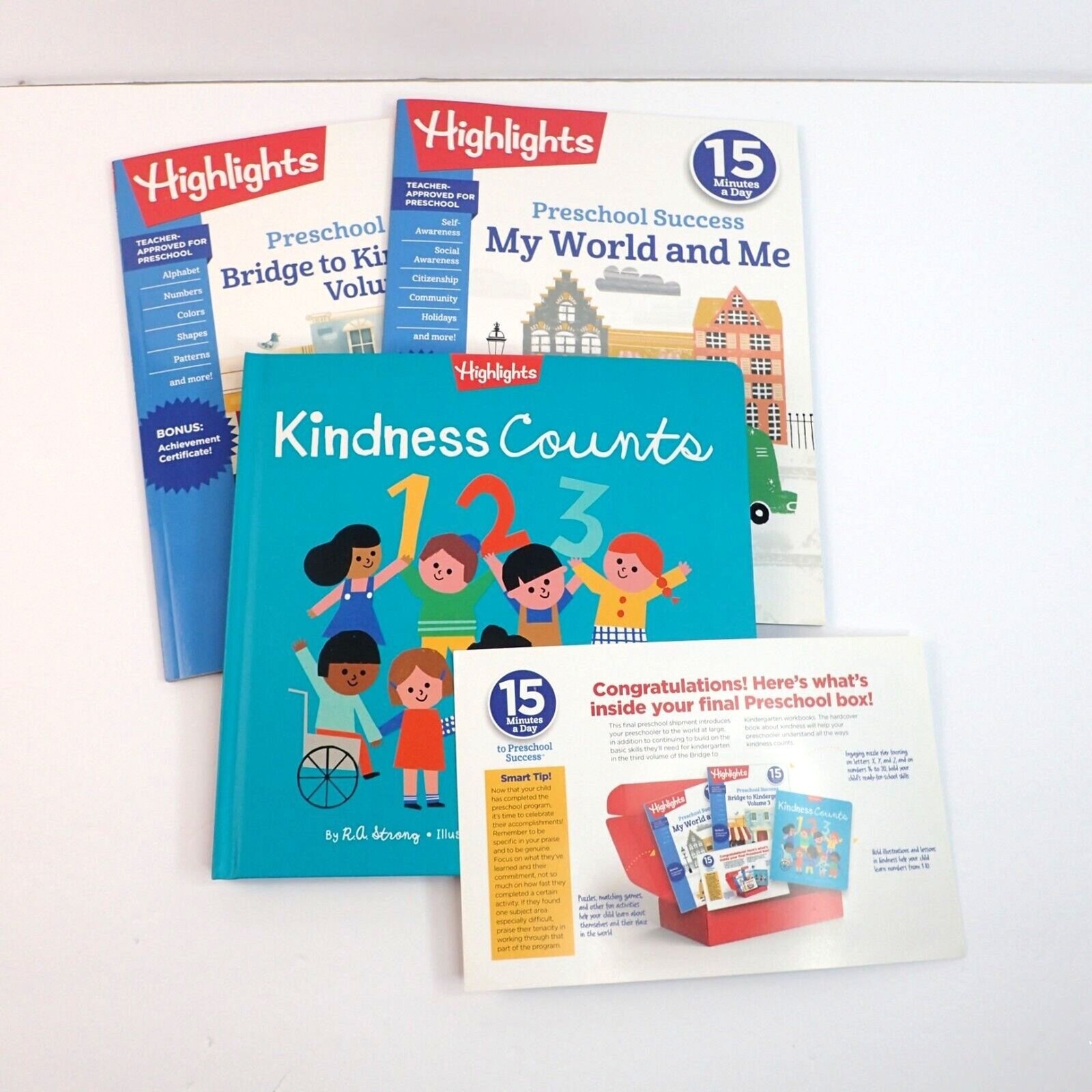 Highlights 15 Minutes A Day Preschool My Learning Box Lot of 7 Books