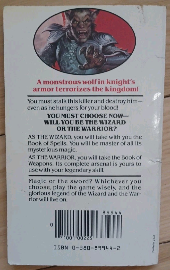 R.L. STINE / Wizards, Warriors, and You #7 / 1985, 1st Print / Role-Playing PB