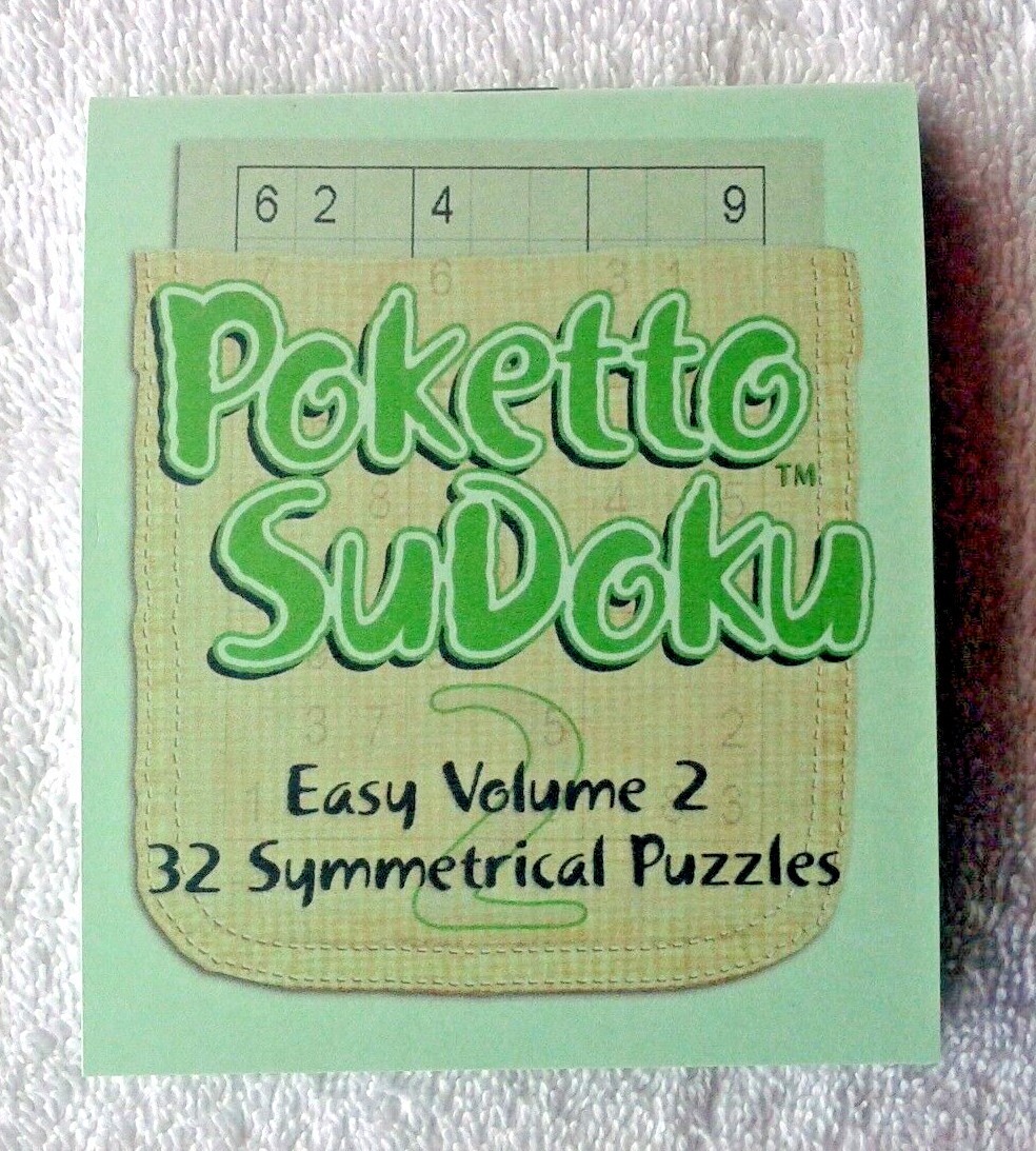 Poketto SuDoku Easy Volume 2 Edition | Pocket sized Sudoku Puzzle Book