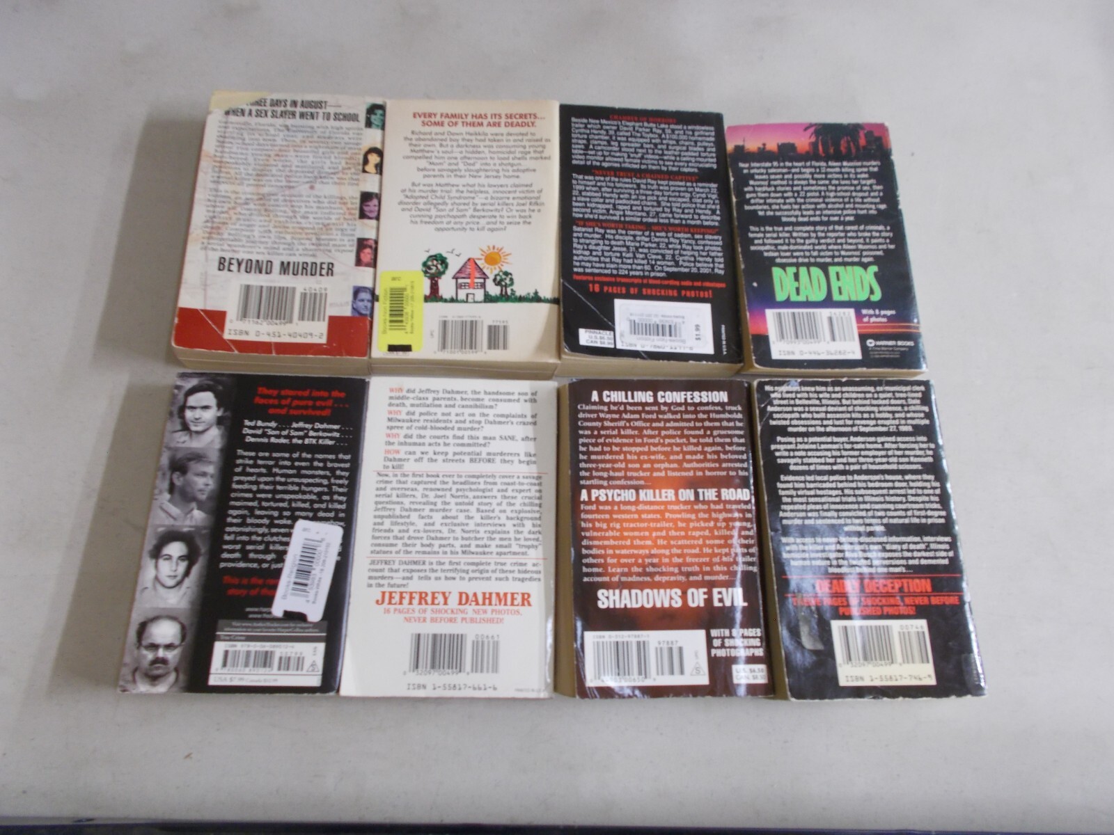 8 SERIAL KILLERS # PB TRUE CRIME GRACE GOD DAHMER EVIL DECEPTION MURDER DEATH