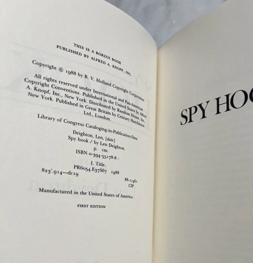 Len Deighton Book Lot 5 Trilogy And Set 2 Spy Hook Spy Line HC DJ Several 1st