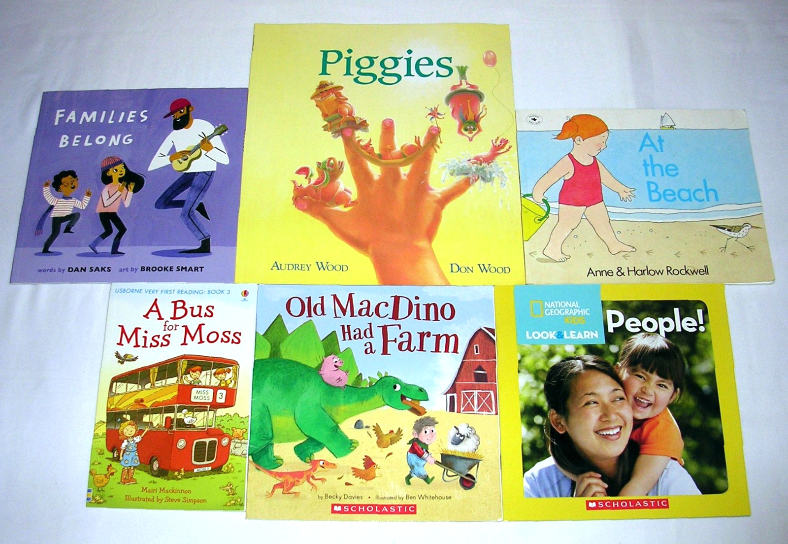 Lot of 60 Children’s Picture Books: Toddler, Preschool, Beginner Level Reading