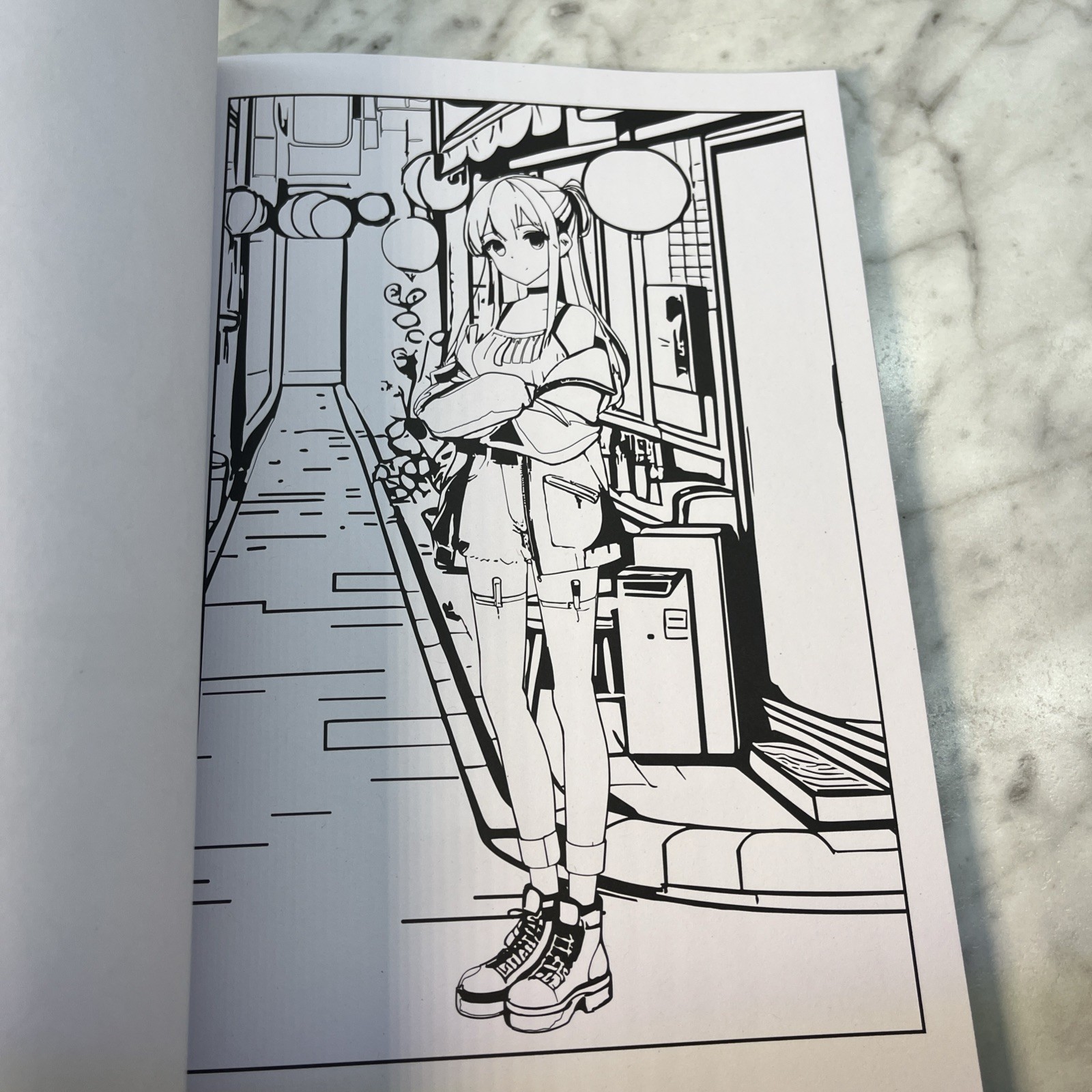Anime Coloring Book “Advanced Coloring”, Bendon, anime coloring, girl & teens