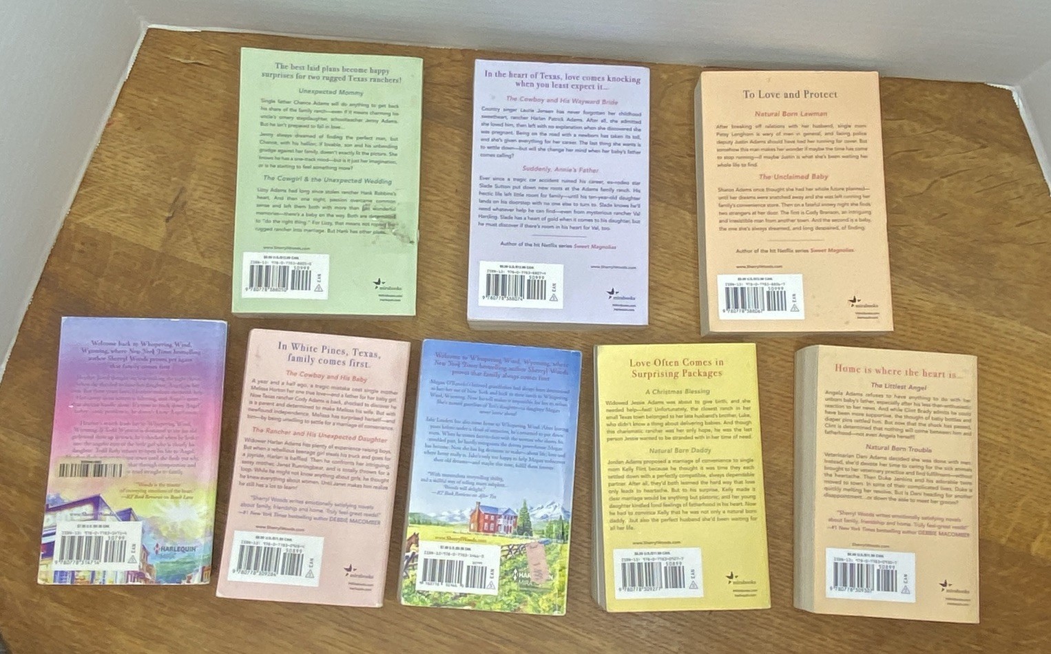 Lot Of 8 SHERRYL WOODS Books Mixed Set Romance Novels Paperback Books PRE-OWNED
