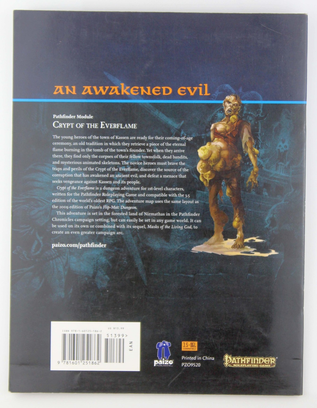 Pathfinder RPG Crypt of the Everflame Bulmahn Paizo