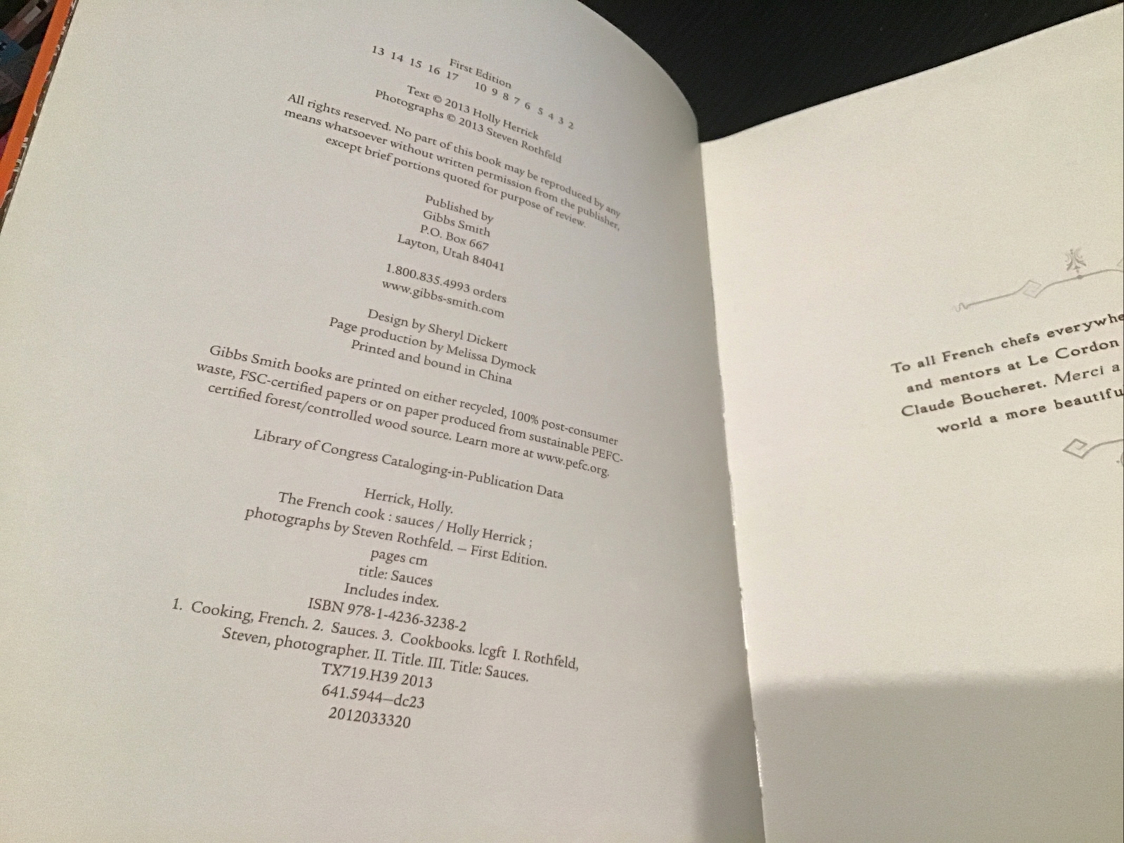 The French Cook: Sauces by Herrick, Holly