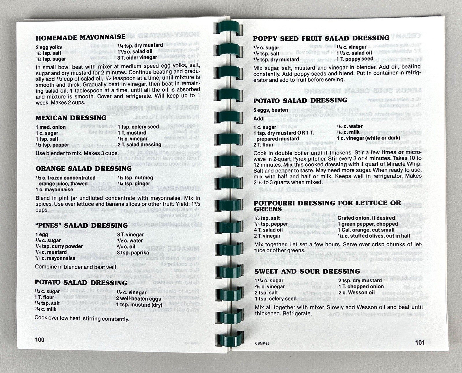 300 Ways With Salads Spiral Bound Cookbook By Morris Press 1995 Salad Recipes
