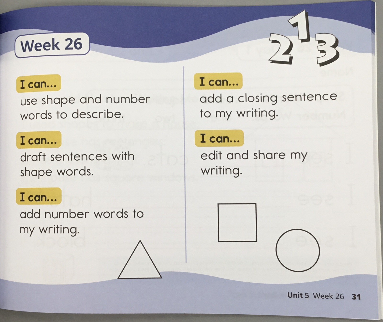 Heggerty Bridge to Writing KINDERGARTEN Write Book 3 Units 5 and 6