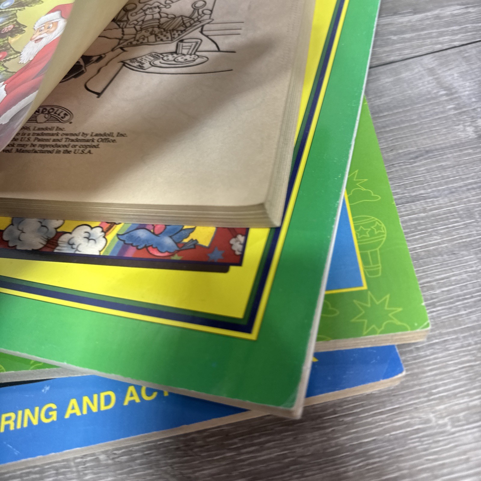 Vintage 90s Coloring Book Lot Of 5 Landoll’s Jumbo, Kappa, Paradise,Random 1990s