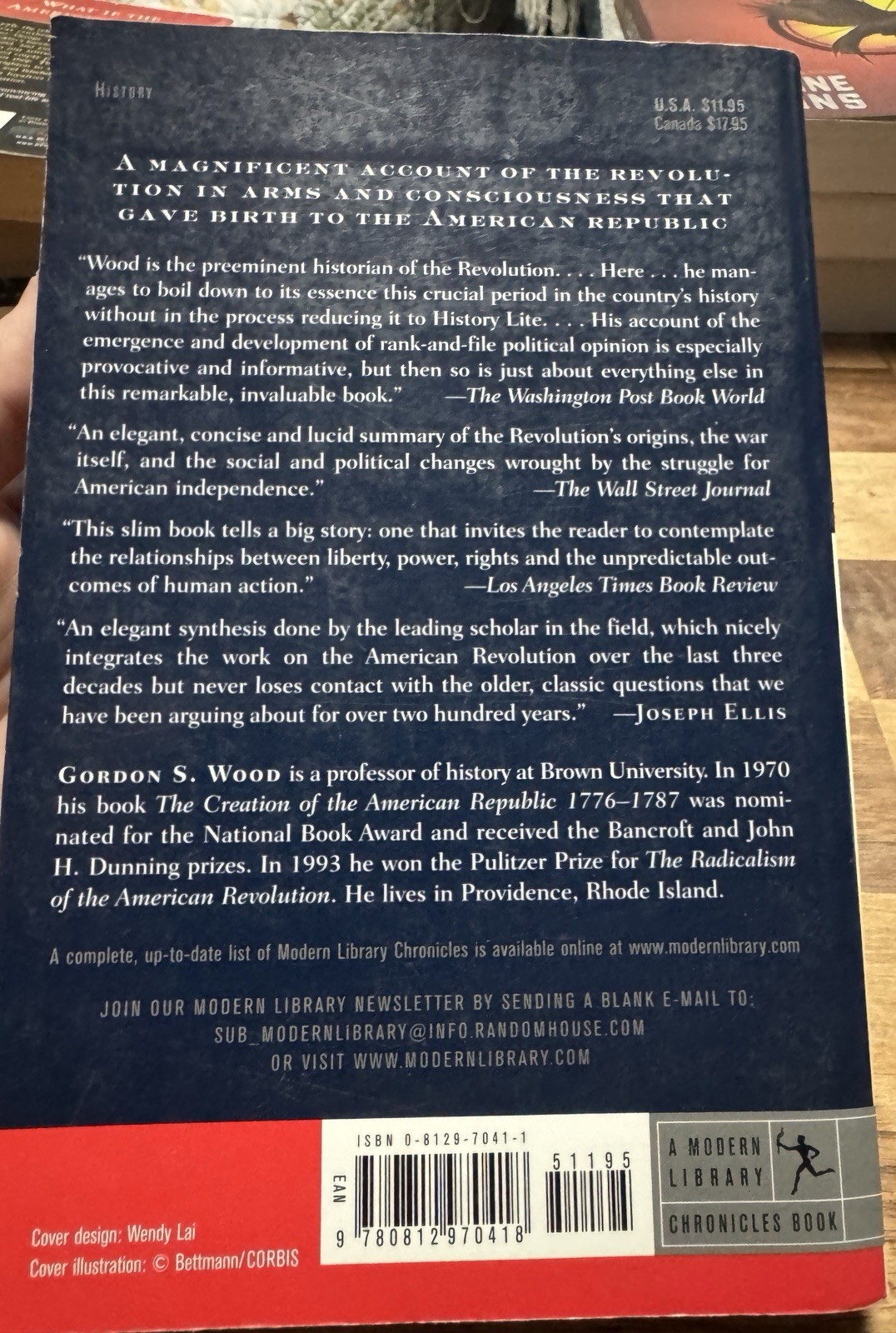 American Revolution : A History by Gordon S. Wood (2003, Trade Paperback)