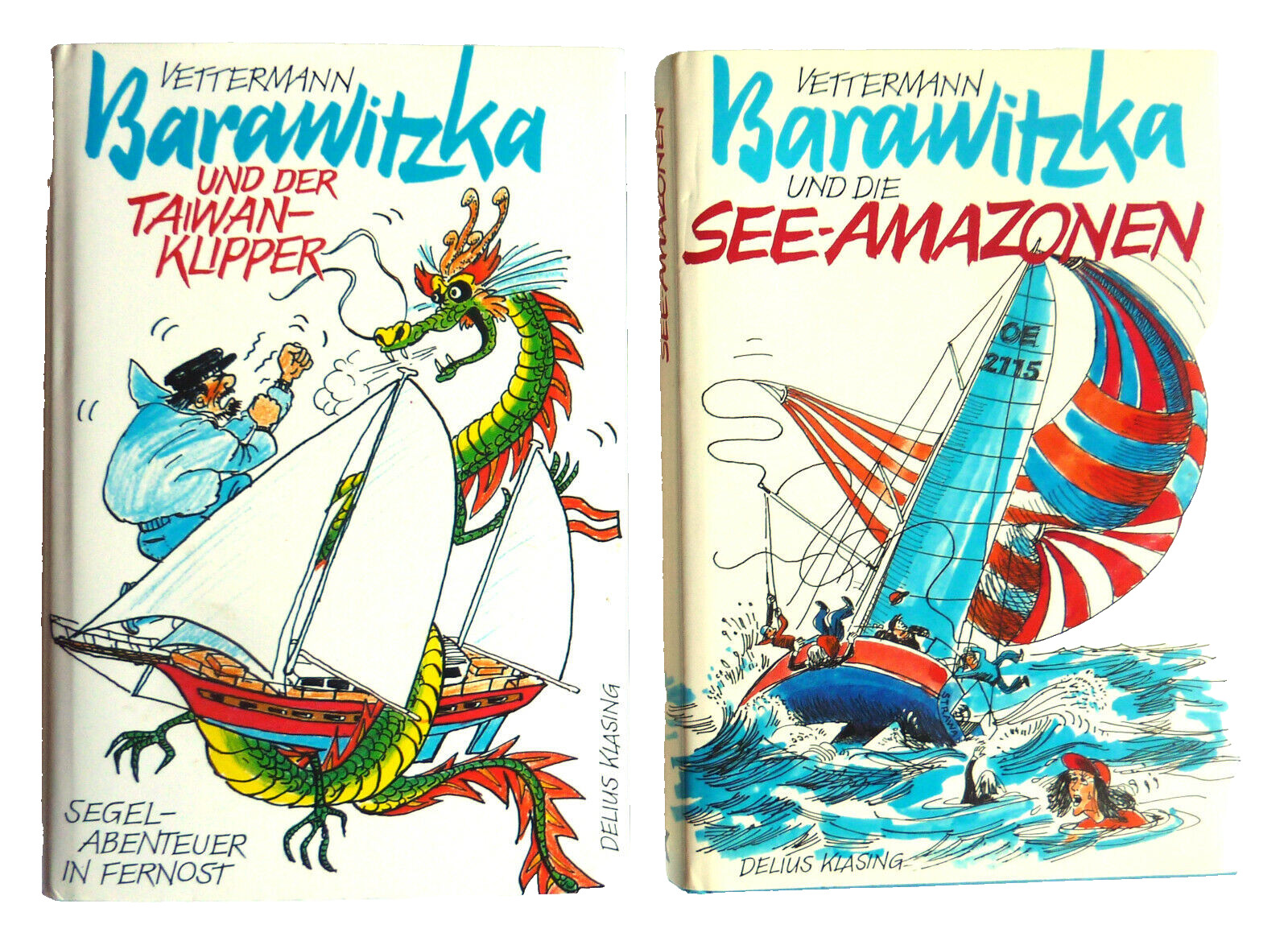 Karl Vettermann Barawitzka und See-Amozenen & Taiwan Klipper Signed German HC DJ