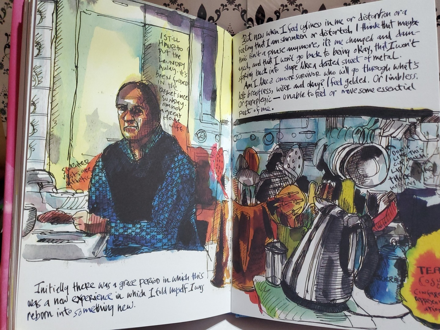 A Kiss Before You Go Danny Gregory 2012 HC Illustrated Memoir Art Journal