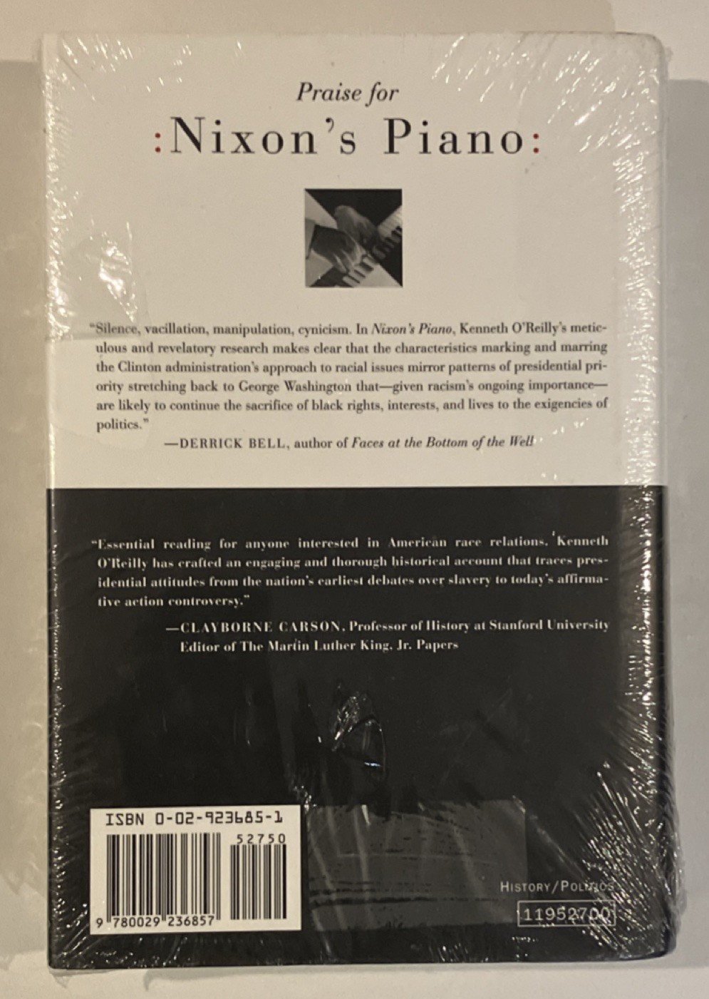 Free Press Nixon’s Piano O’Reilly, Hardcover, 1995, Political Science, History
