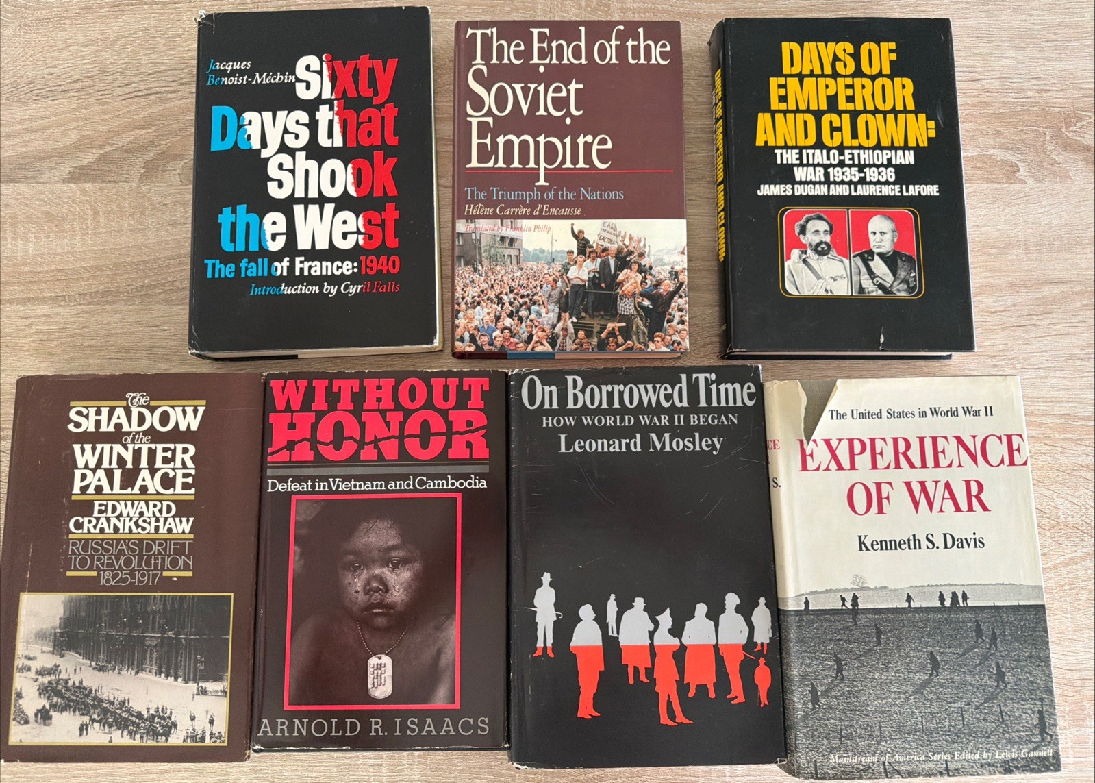 Vintage Military History Book Lot of 7 WWII Vietnam War Russia Soviet France