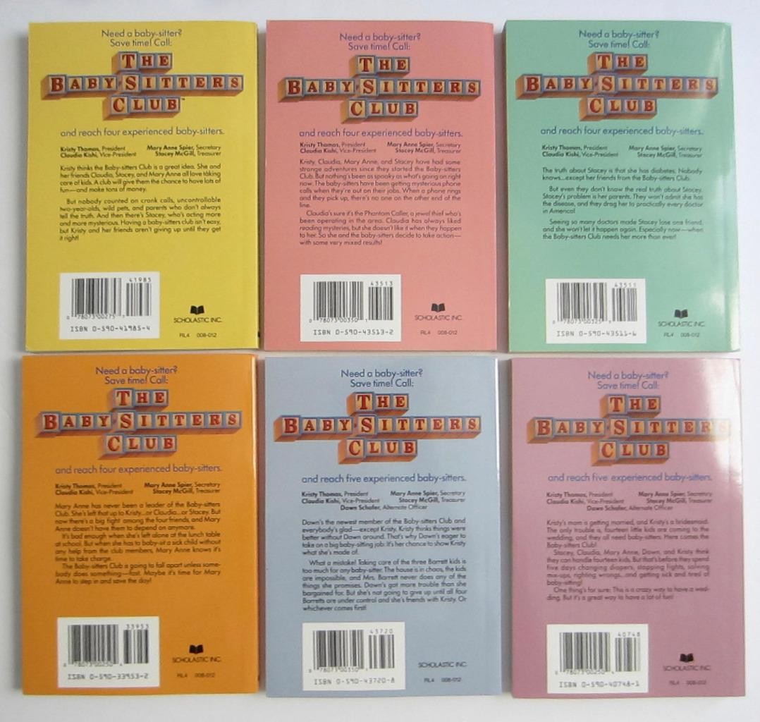 The BabySitters Club Lot 1-12 ~ Ann M Martin PB Books Kristy Mary Anne Claudia