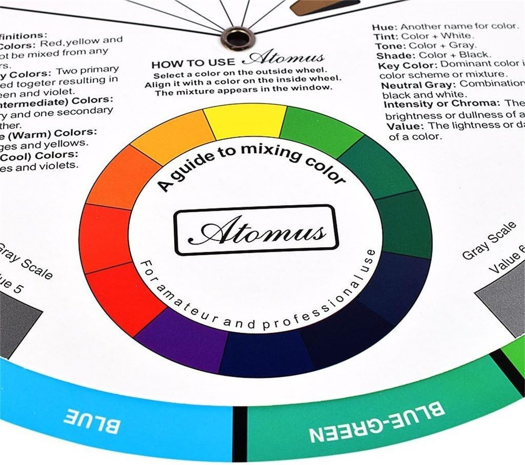 9.25-Inch Color Mixing Blending Wheel – Perfect for Makeup and Tattoo Artists