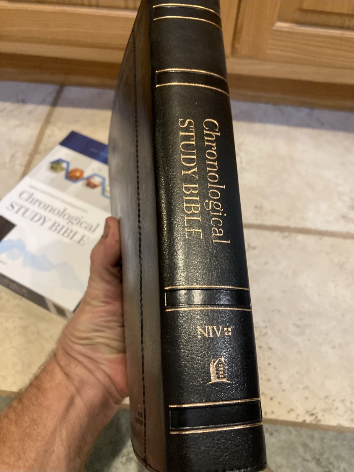 NIV CHRONOLOGICAL STUDY BIBLE BLACK LEATHER EXPLORE GOD’S WORD CHRONOLOGICALLY