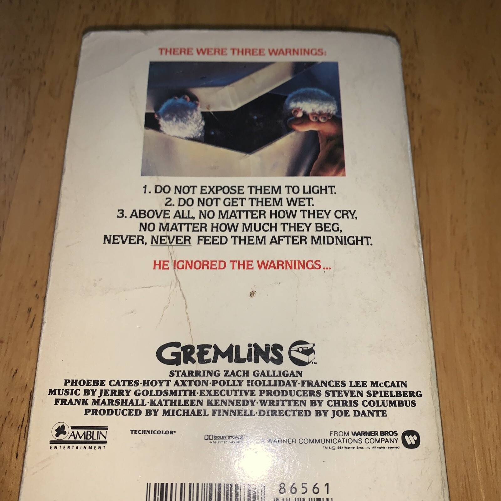1984 First Edition Printing Gremlins Steven Spielberg Movie Paperback Book!