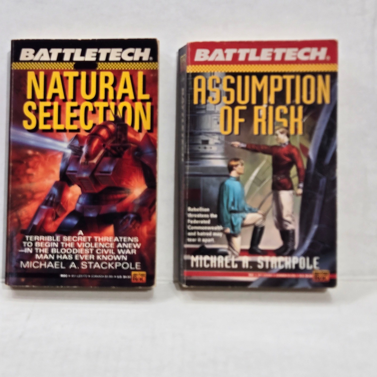 BattleTech ROC Science Fiction Paperback Book Lot 6 Stackpole Charrette Long 90s